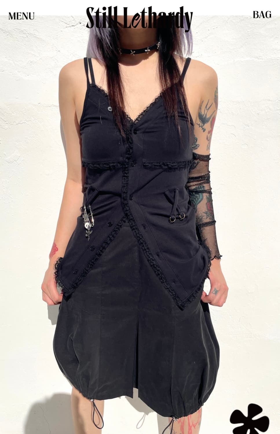 Still lethardy LACE JERSEY TOP 스틸레써디 상품이미지1