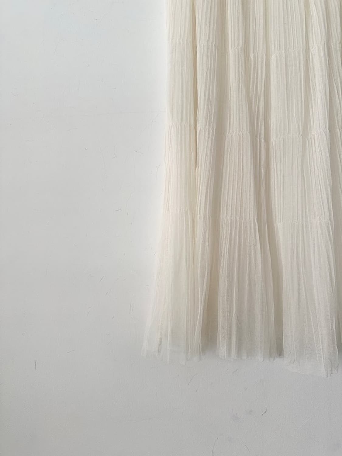Due chiffon ruffle skirt / ivory 상품이미지3