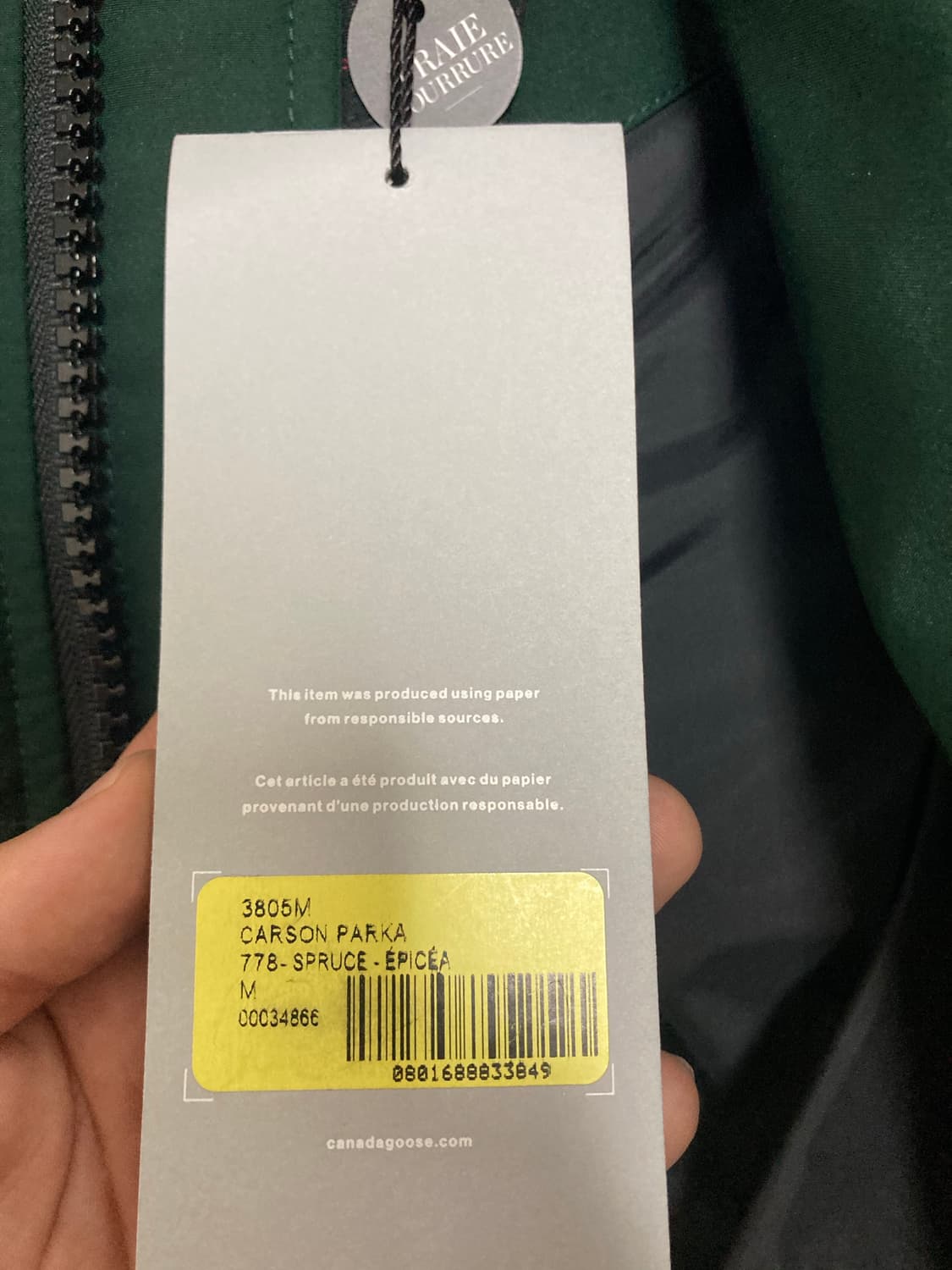 캐나다구스 카슨 칼슨 인터핏 M 새제품 상품이미지3