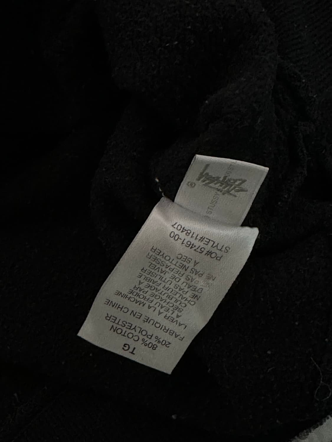 스투시 아플리케 후드티 xl 상품이미지4