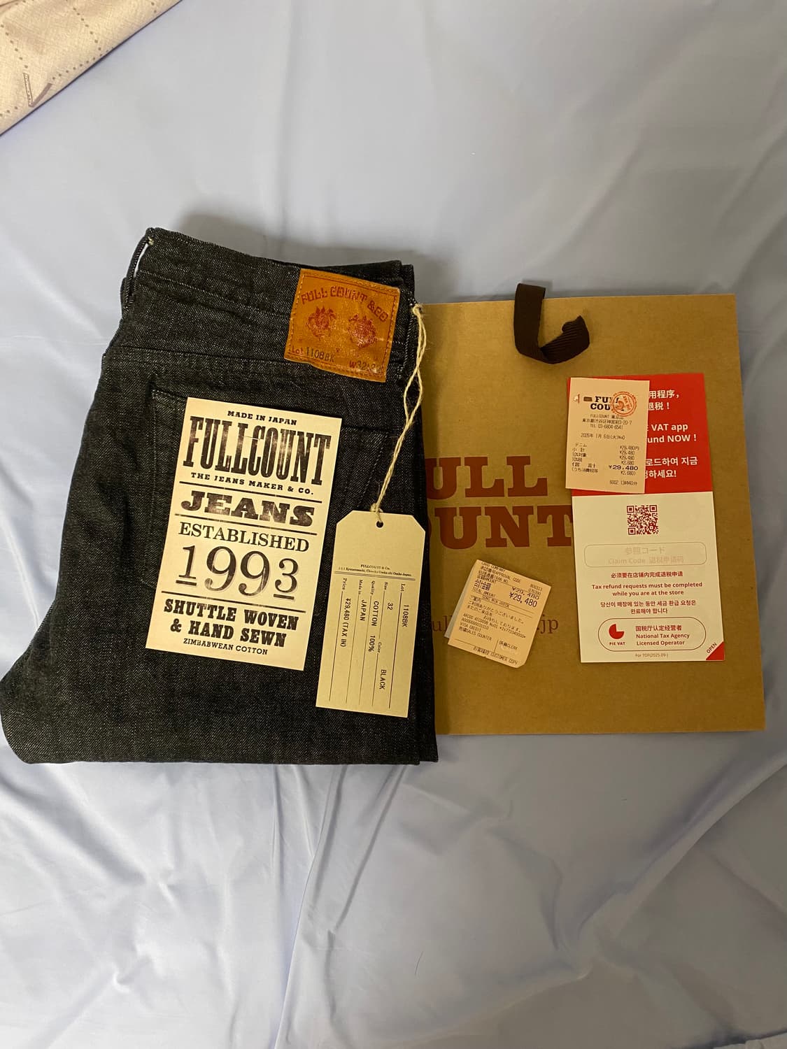 풀카운트 1108bk 블랙 32 상품이미지1