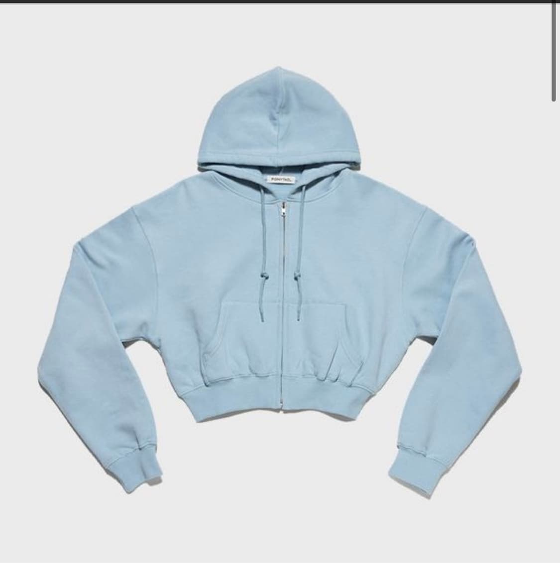 PONYTAIL 후드집업 (sky blue) 상품이미지1