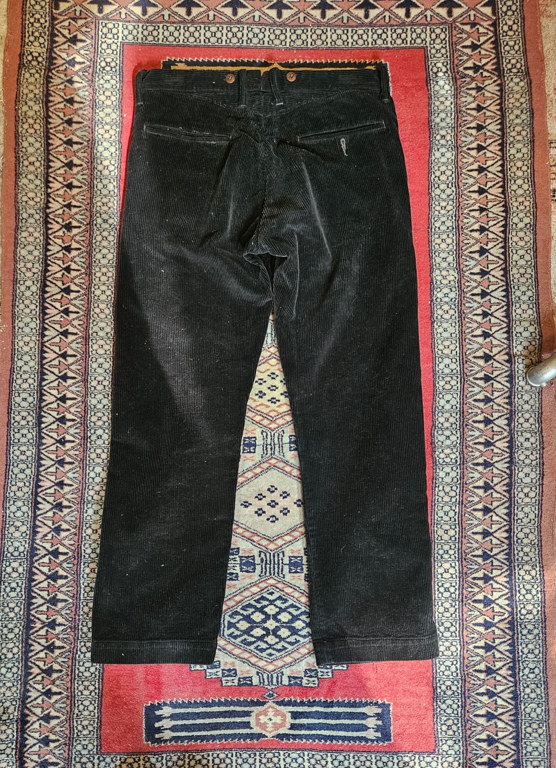 더블알엘 인디고 워싱 블랙 코듀로이 팬츠  상품이미지3