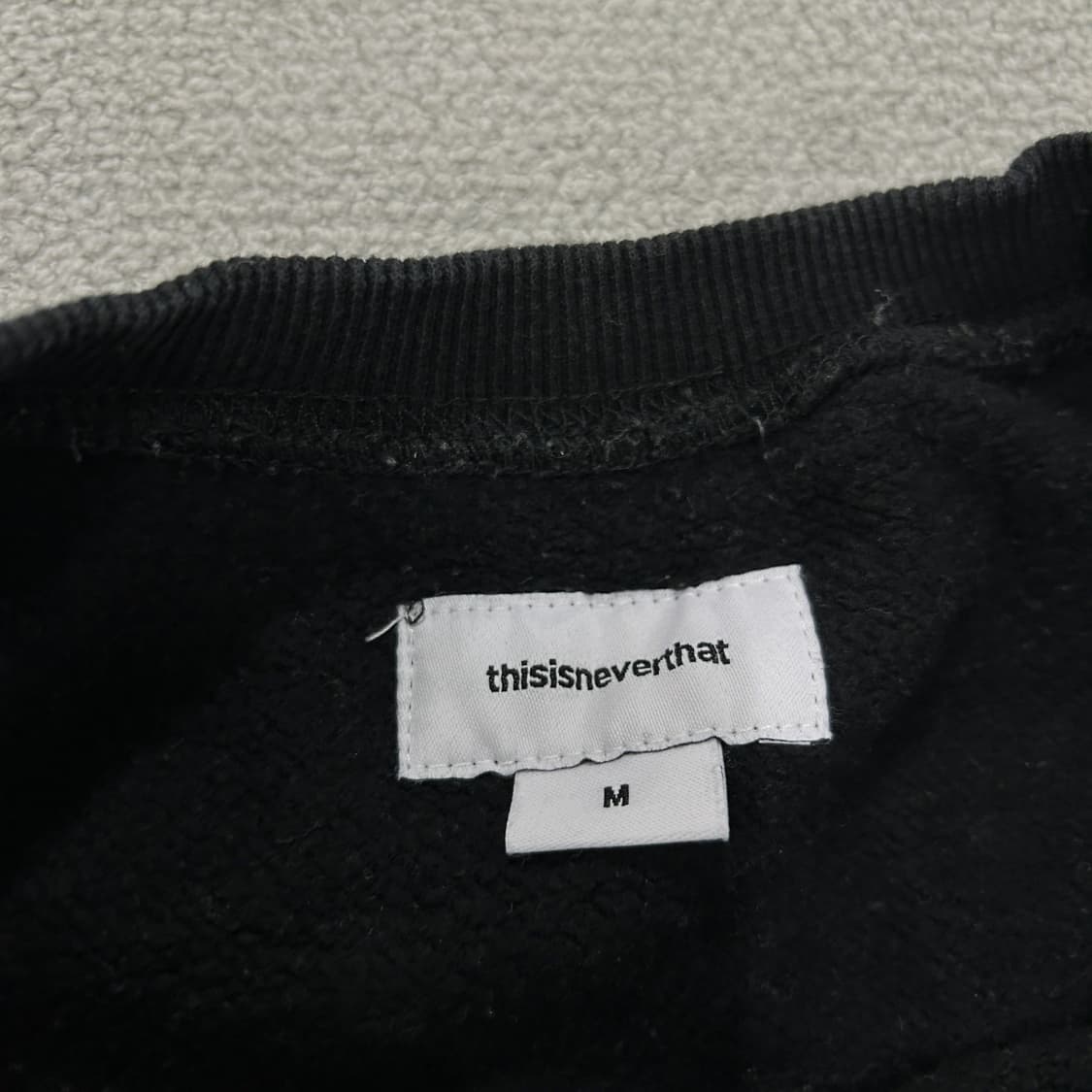 디스이즈네버댓 블랙 맨투맨 티셔츠 m 상품이미지2
