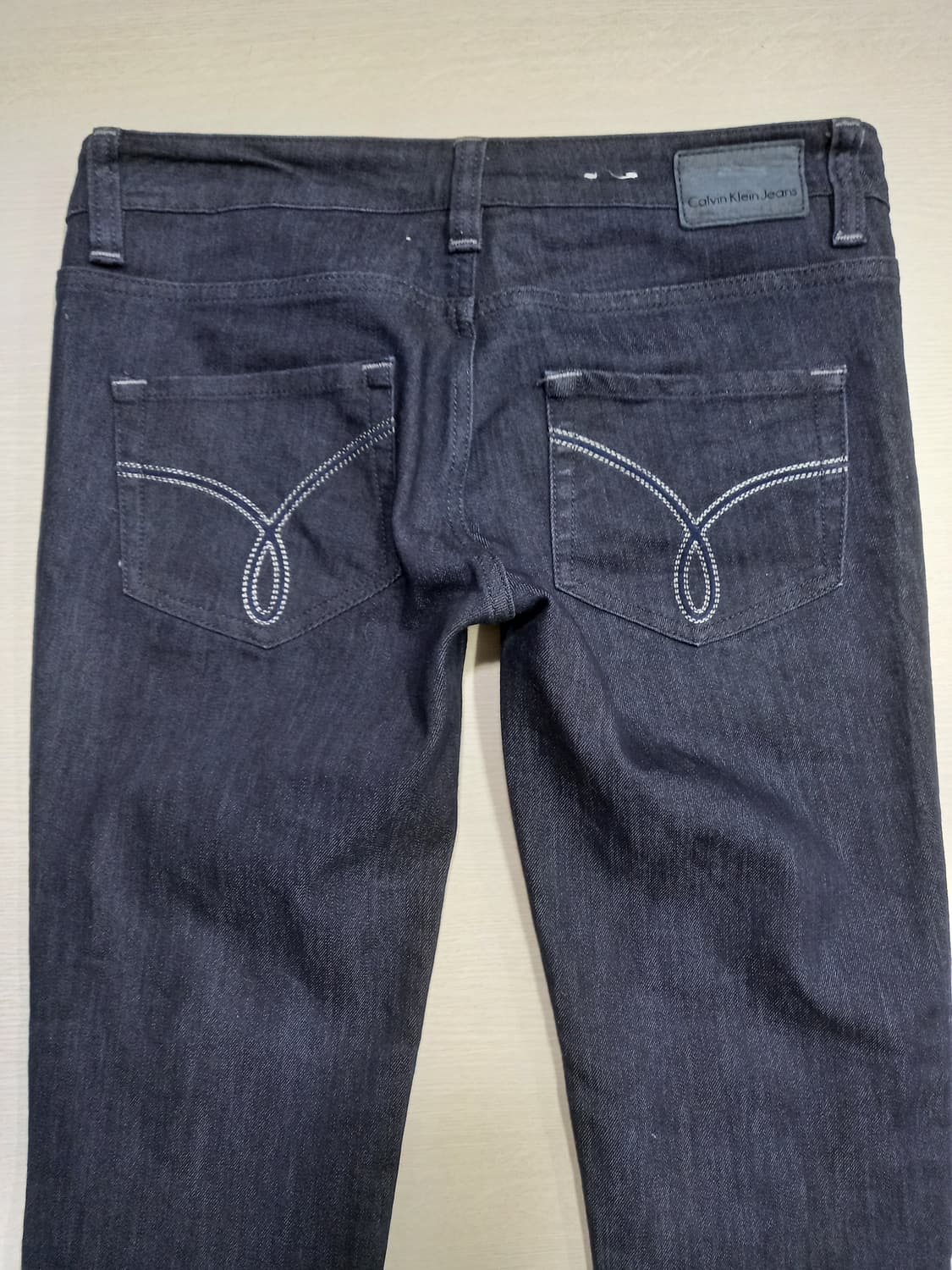 28 새상품 Calvin Klein 골반 스판 슬림일자 진청 28-888 상품이미지4