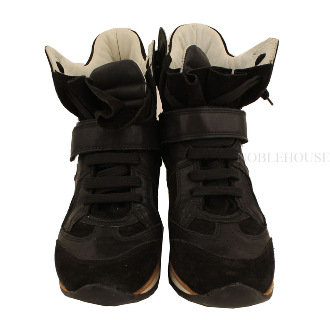 엘레나치 블랙 스웨이드 스터드 하이탑 스니커즈 37 상품이미지3