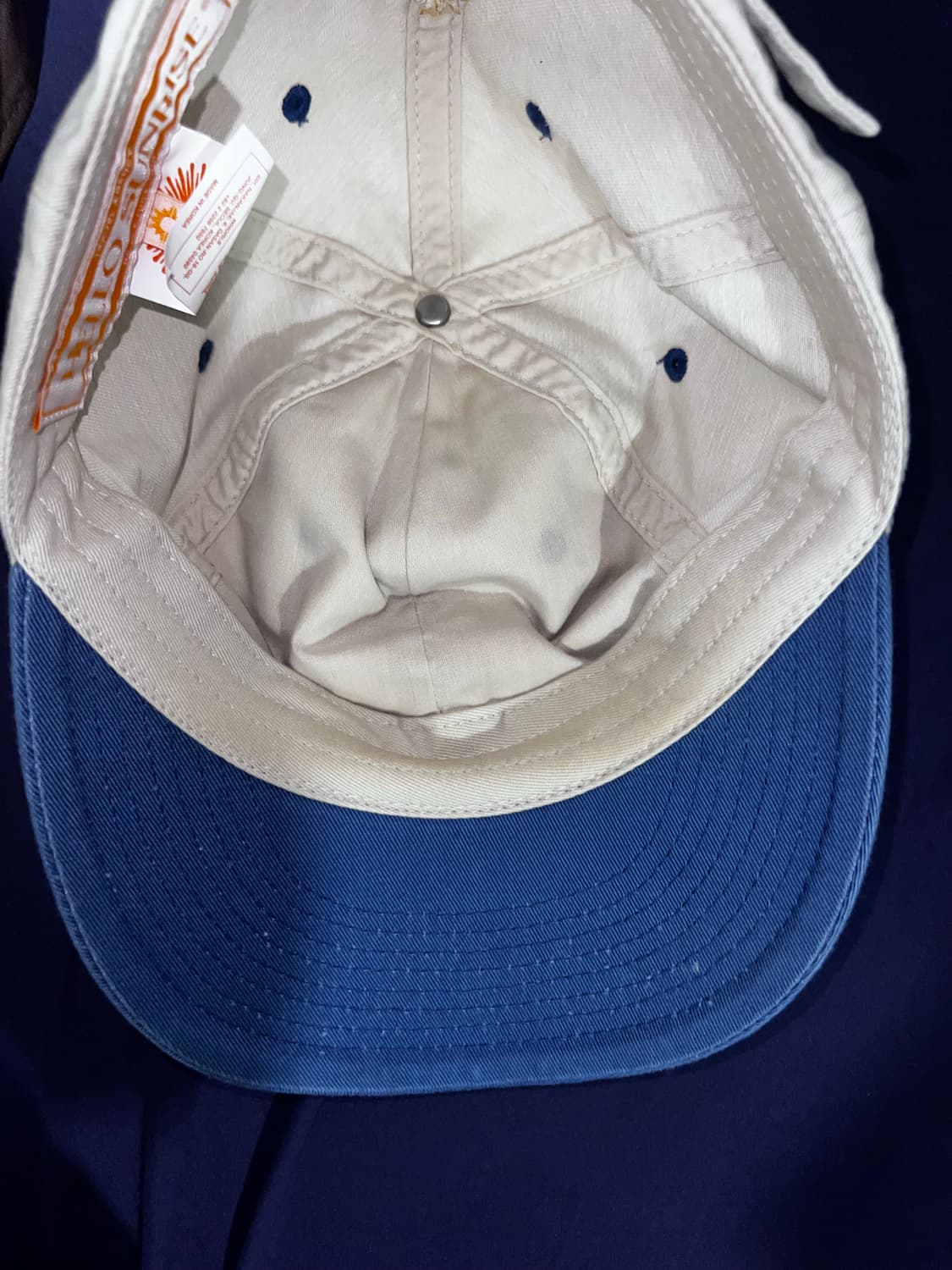 헬로썬라이즈 Two Tone Washed OG Logo 캡모자 상품이미지5