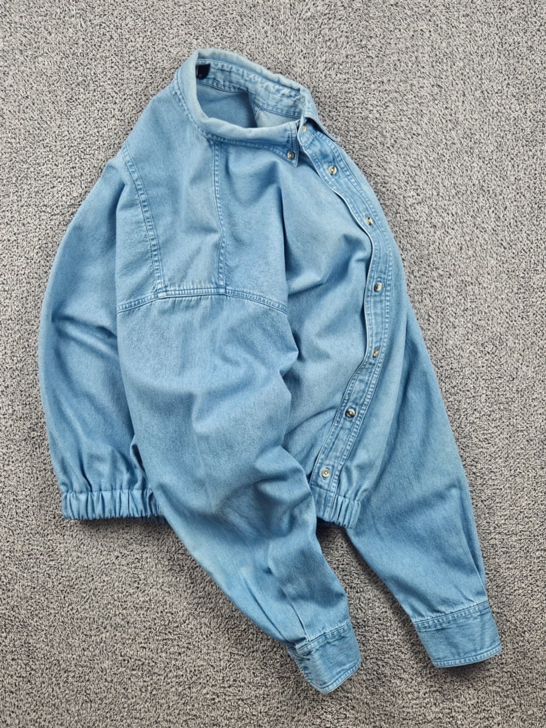 VANTAGE 크롭밴딩 커스텀 데님 셔츠 ( XL ) / 11635 상품이미지4