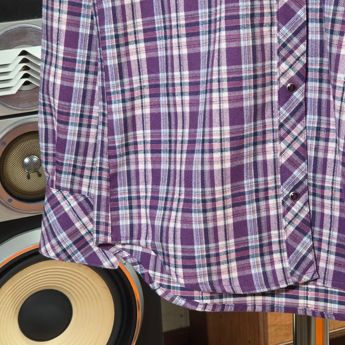 컬럼비아 웨스턴 퍼플 체크 셔츠 상품이미지3