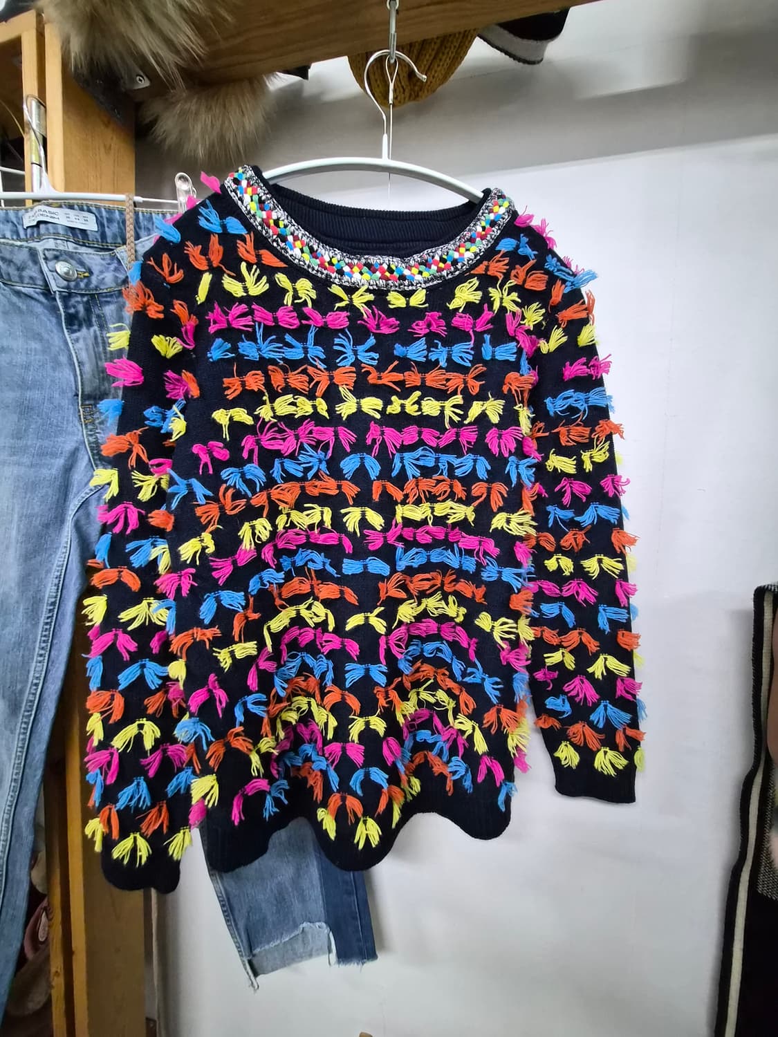 명품수입 램스울100% 니트. 퀼팅본딩 팬츠 상품이미지2