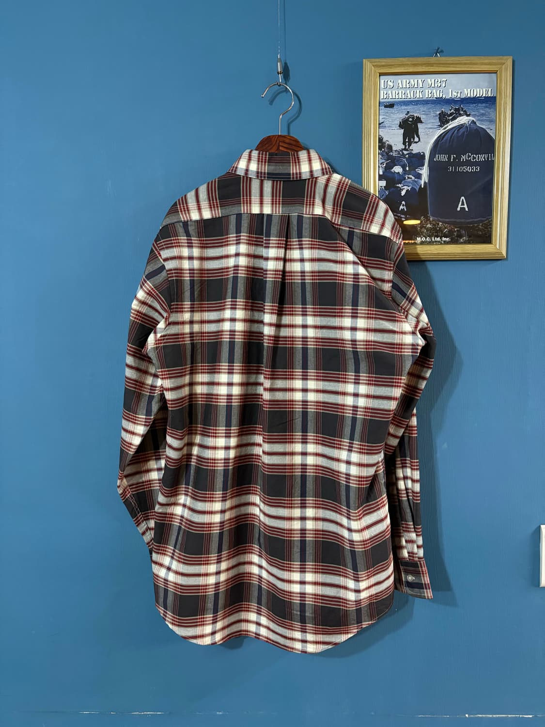 80‘s LL Bean  Check B.D Shirt.  상품이미지10