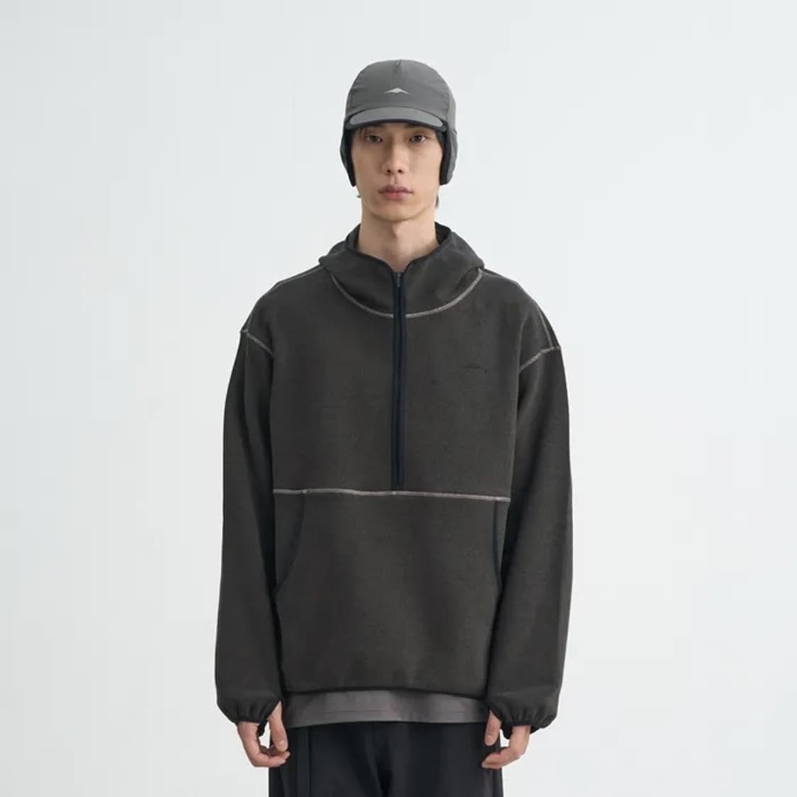 [L] 고요웨어 푸쿠라 집업 후디 다크 브라운(✨새상품) 상품이미지2