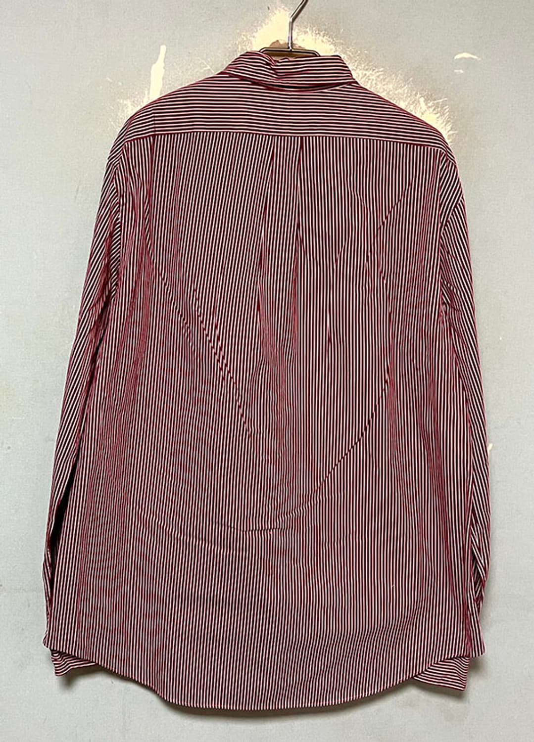 POLO 폴로 남자 캐주얼셔츠 스트라이프 긴팔 춘추 버건디 XL 105 상품이미지2