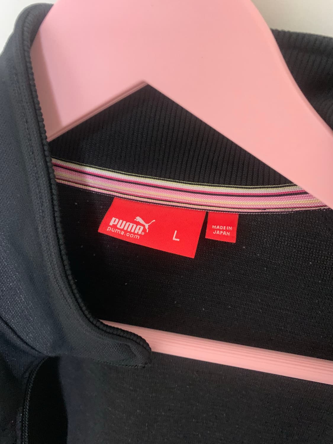 퓨마 핑크로고라인 블랙 져지 상품이미지6