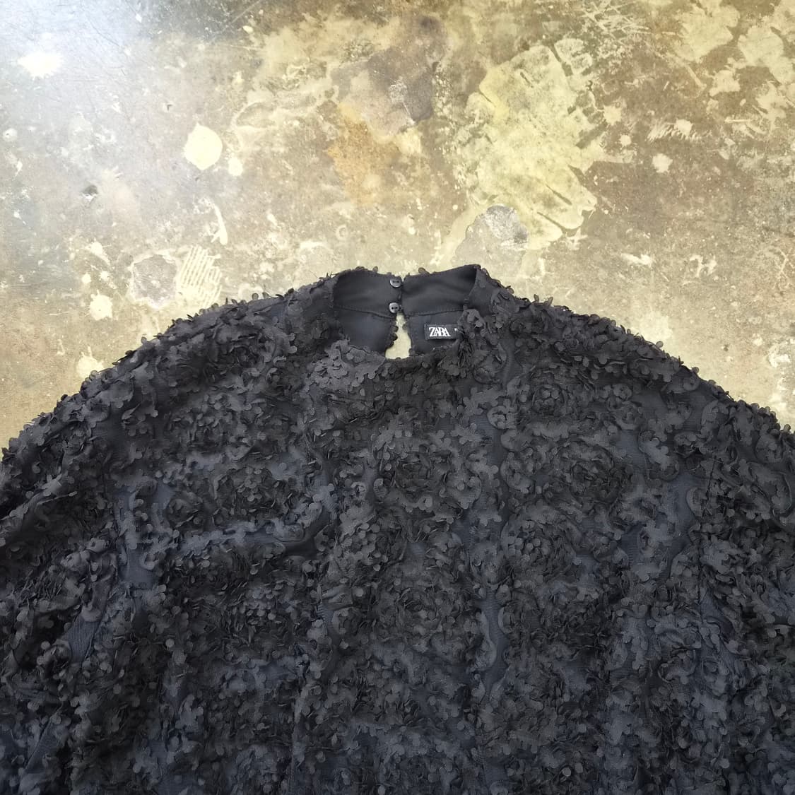 S) ZARA 자라 레이스 블라우스 아플리케 블라우스 상품이미지2