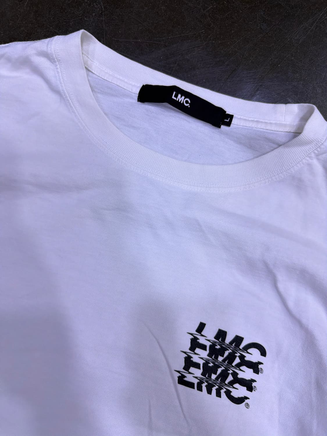 LMC 노이즈 로고 긴팔티 맨투맨 티셔츠 L 상품이미지4