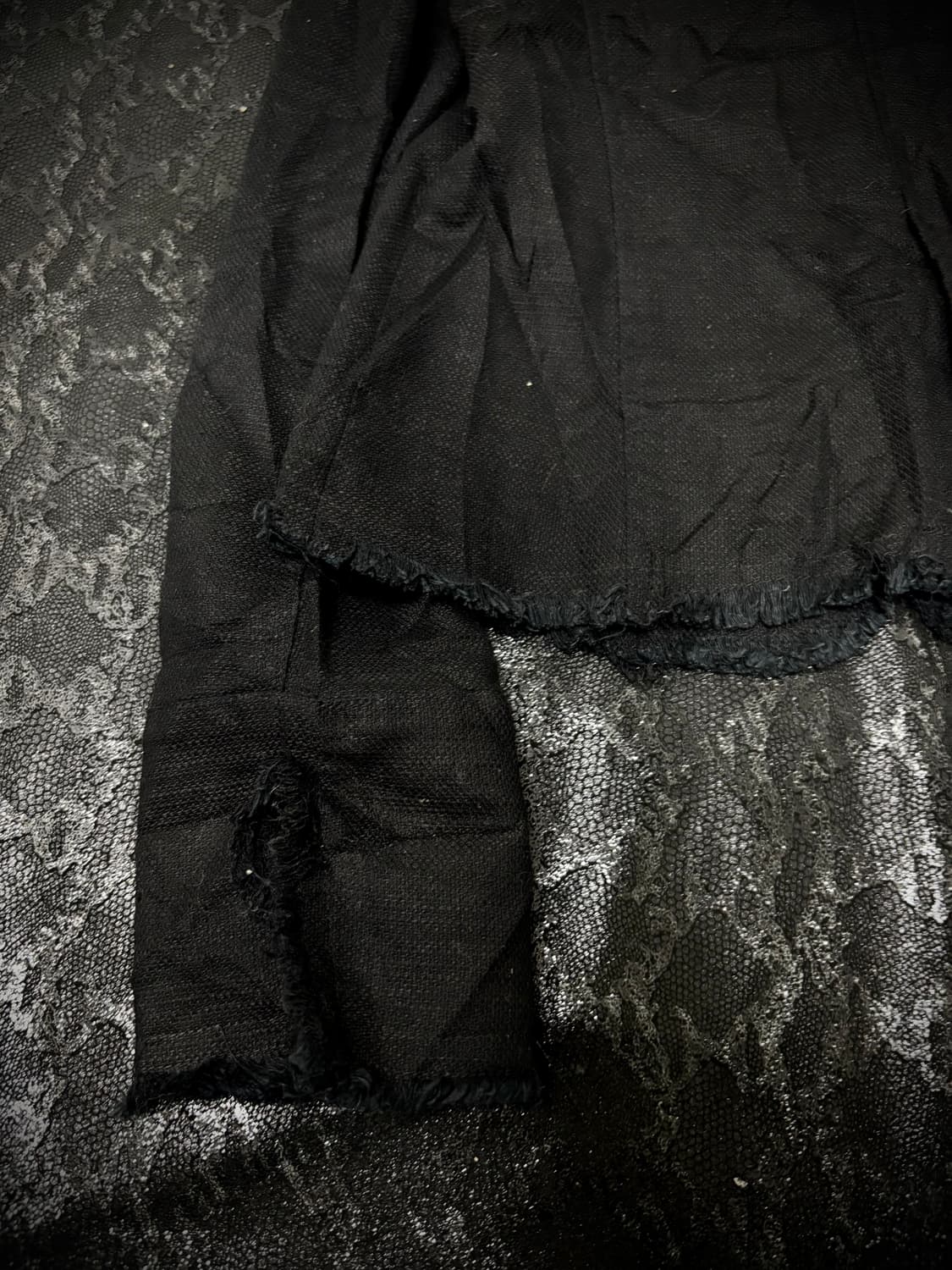  Grunge Cut Detail Black Femme Jacket 상품이미지6