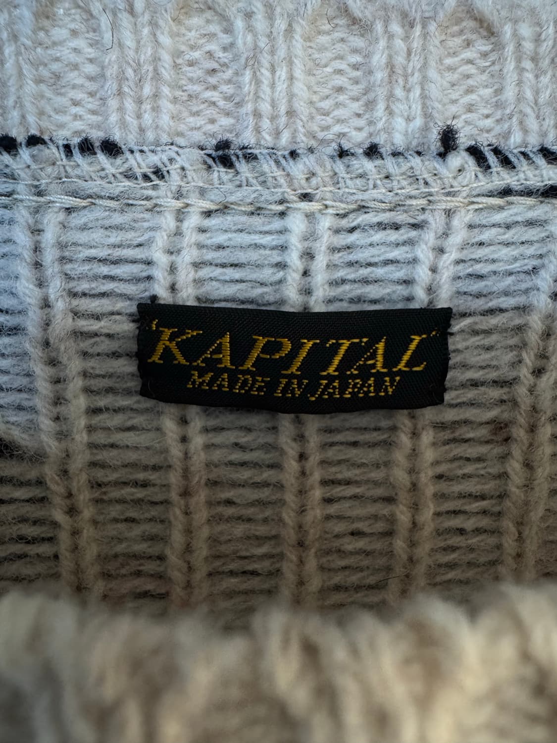 [3] 캐피탈 5G 울 본 크루넥 스웨터 키나리 상품이미지4