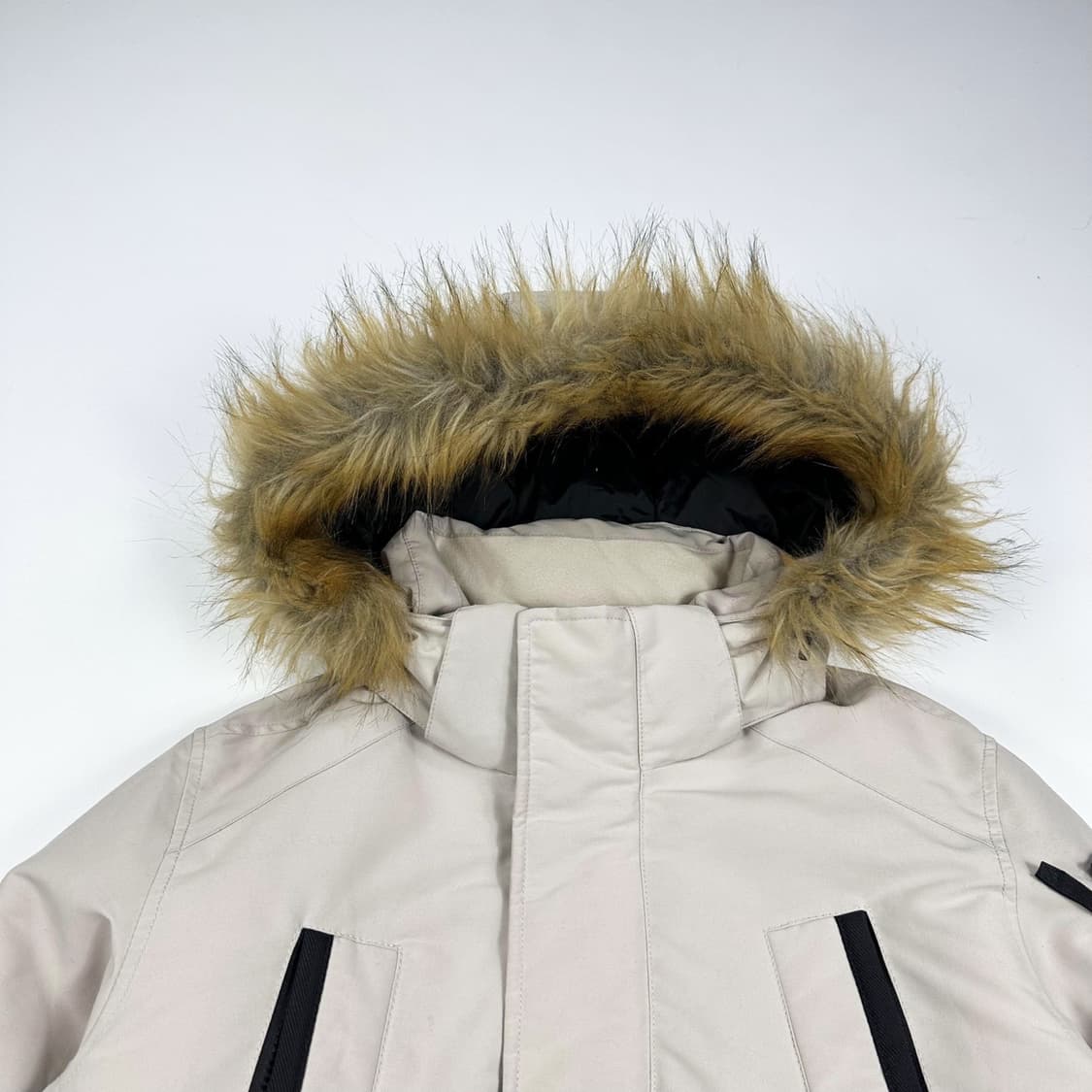 내셔널지오그래픽 와펜 베이지 숏패딩 점퍼 (M 여성추천) 상품이미지1