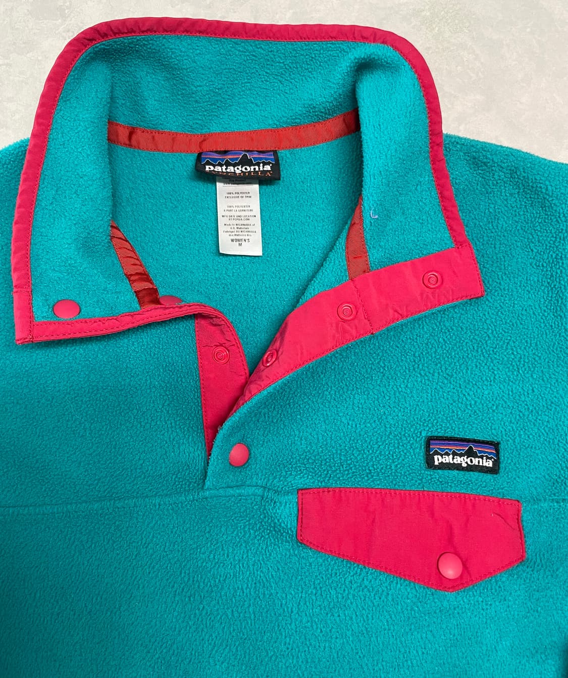 파타고니아 신칠라 터콰이즈 핑크 여성 M 헤비웨이트 상품이미지3