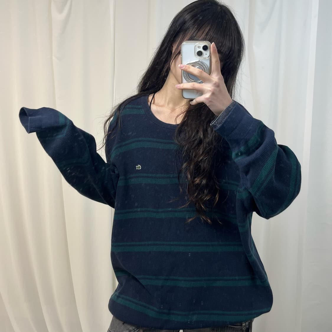 Lacoste Stripe Knit Sweater 상품이미지2