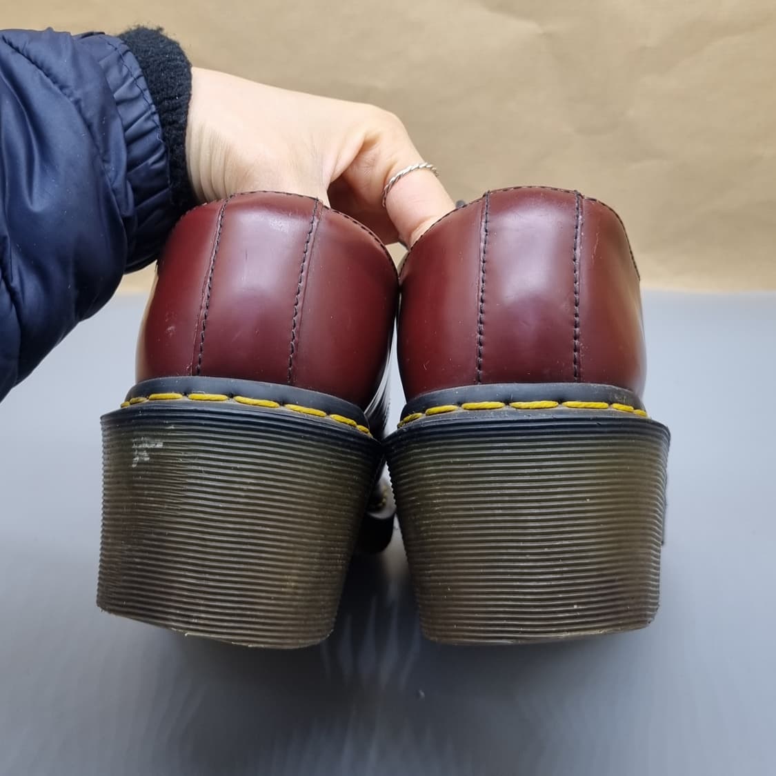 닥터마틴1461 3홀 체리레드로퍼38 240굽6 상품이미지4