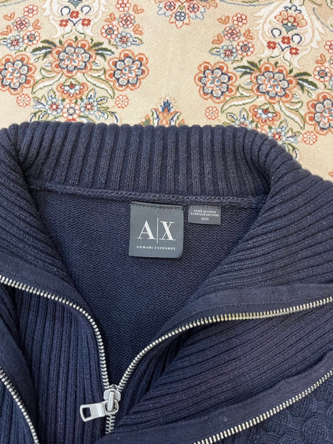 알마니 익스체인지 더블 지퍼 하이넥 니트 상품이미지3