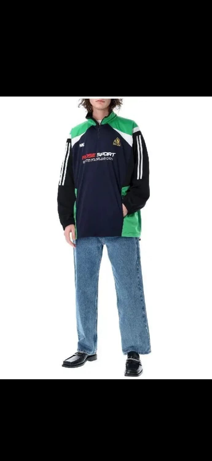 마틴로즈 스포츠 하프 지퍼 하이넥 트랙탑져지 그린S 상품이미지6