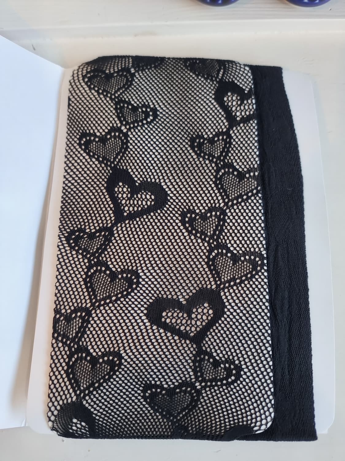 안나수이 하트 망사 스타킹 S~L 블랙 상품이미지4