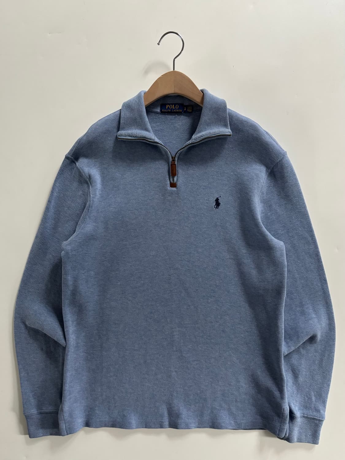 Polo 폴로 랄프로렌 신형 스카이블루 컬러 코튼 하프집업 상품이미지1