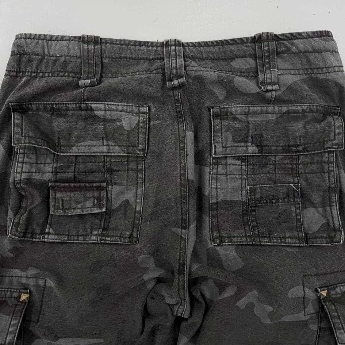 카모 Y2K 탄창 밀리터리 와이드 빈티지 카고팬츠 상품이미지6