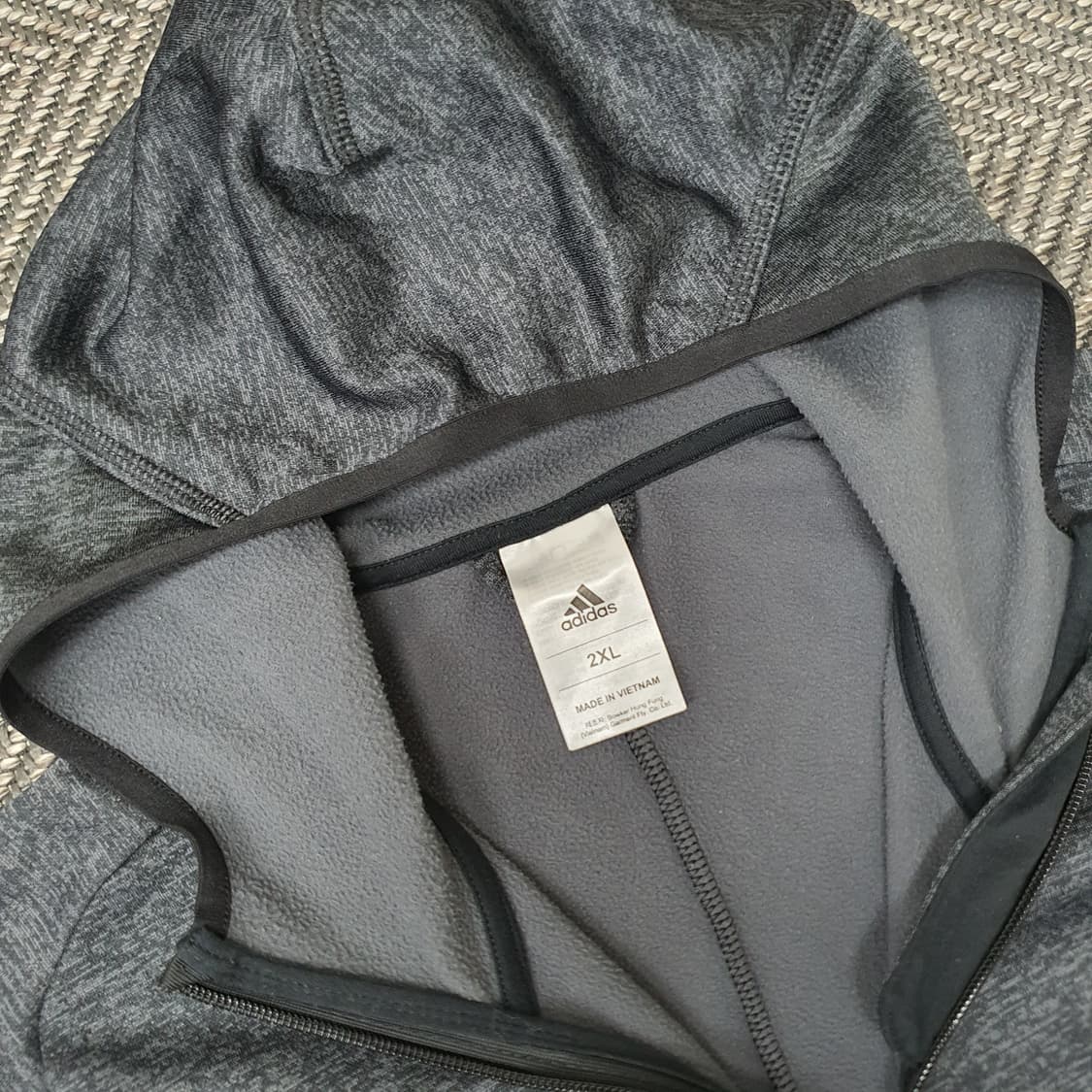 아디다스 운동용 기모 후드집업 남자105 상품이미지2