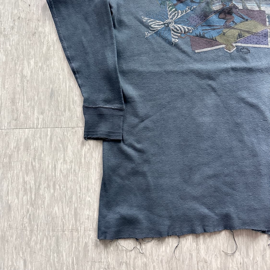 리웍] 80s 헨리넥 스키 프로모션 티셔츠 Made in USA 상품이미지10