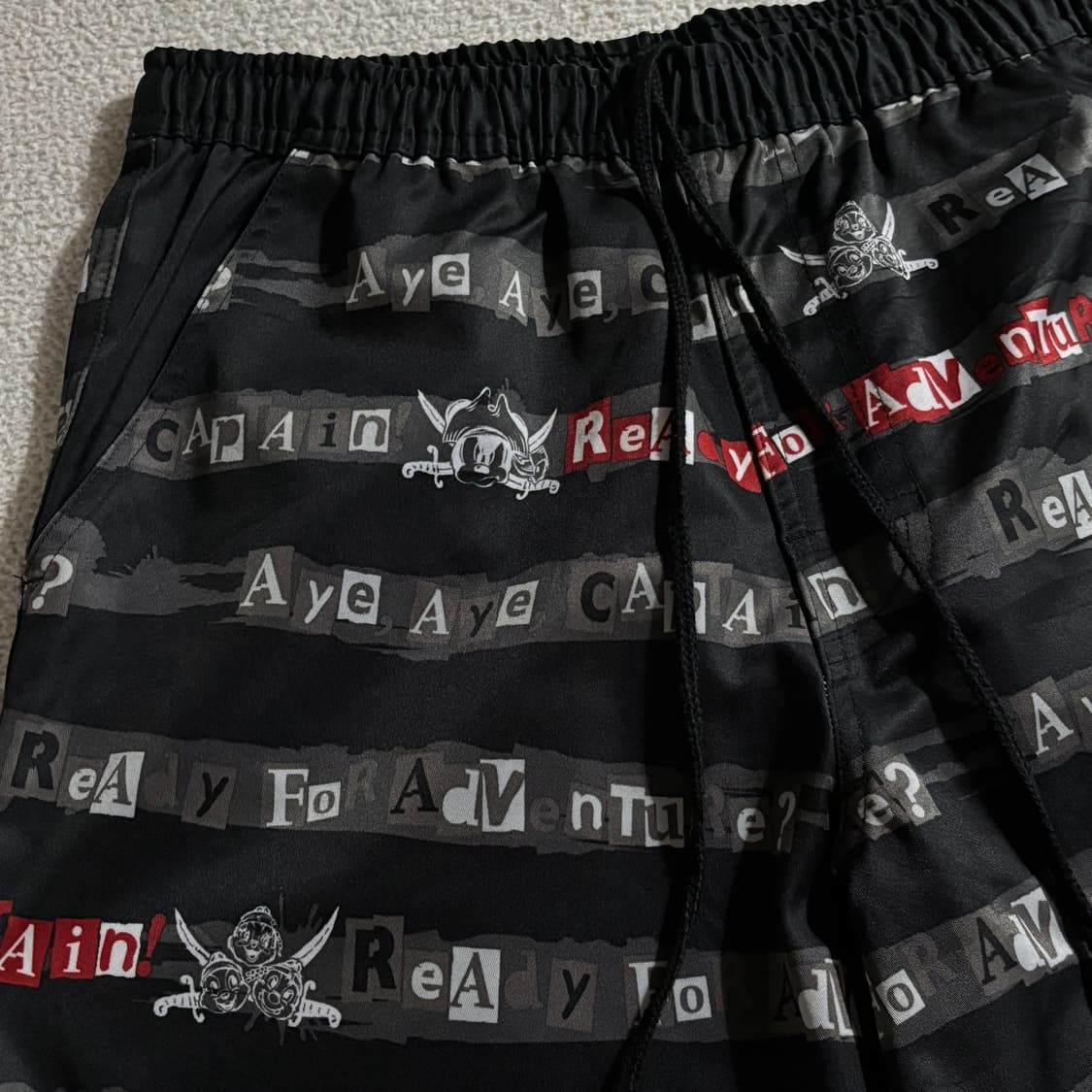 일본빈티지 디즈니 도쿄 리조트 해적 서프 하프팬츠 반바지 상품이미지2