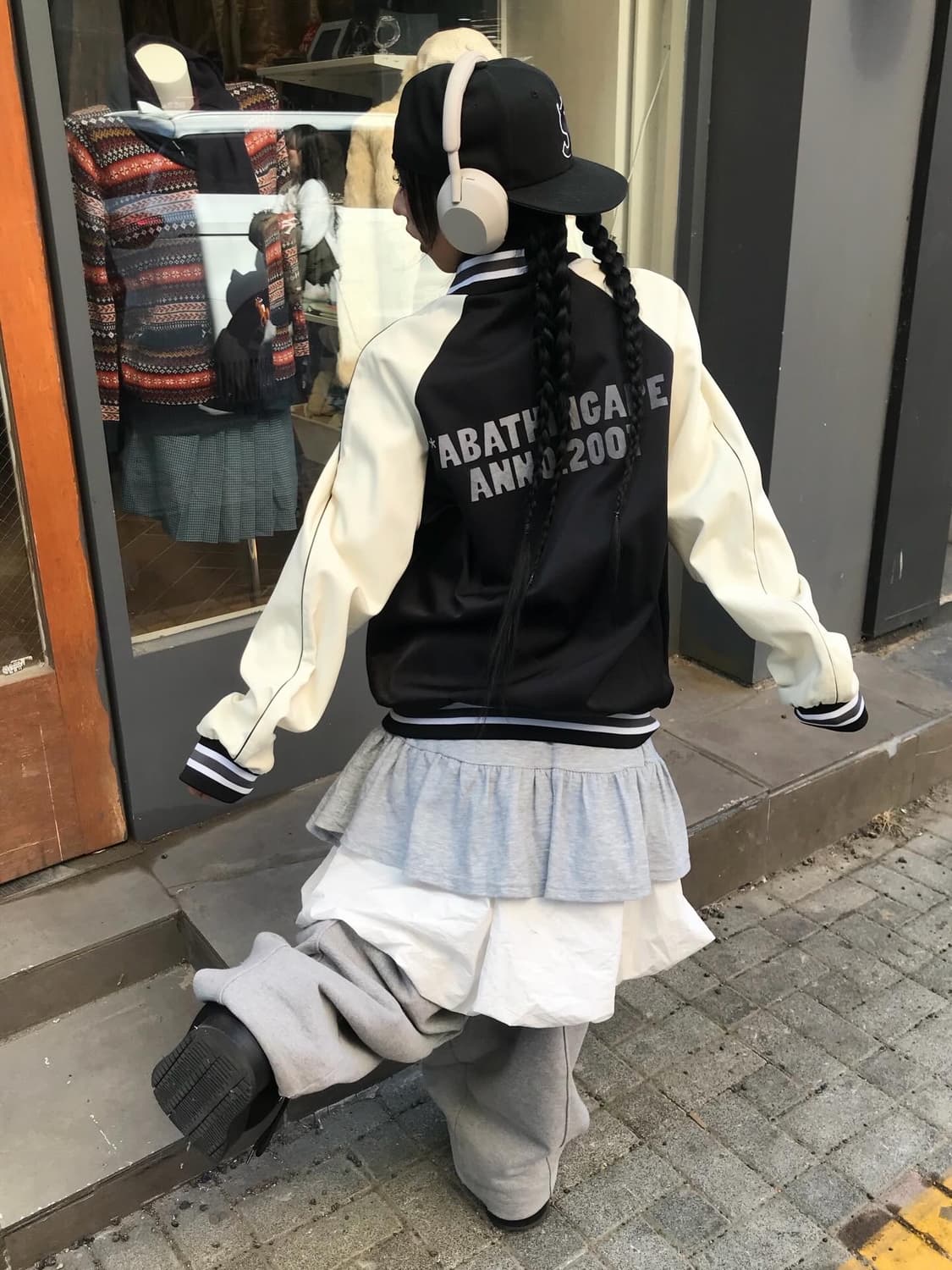 00s Bape Saru Varsity Jacket 상품이미지3