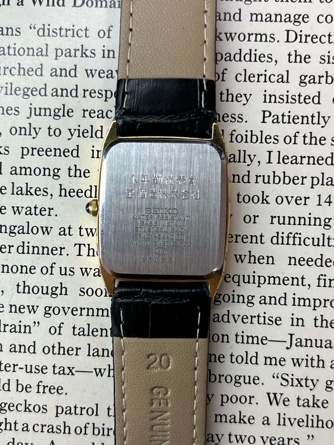 빈티지 세이코 탱크 7N01-5A40 (1991)  상품이미지5