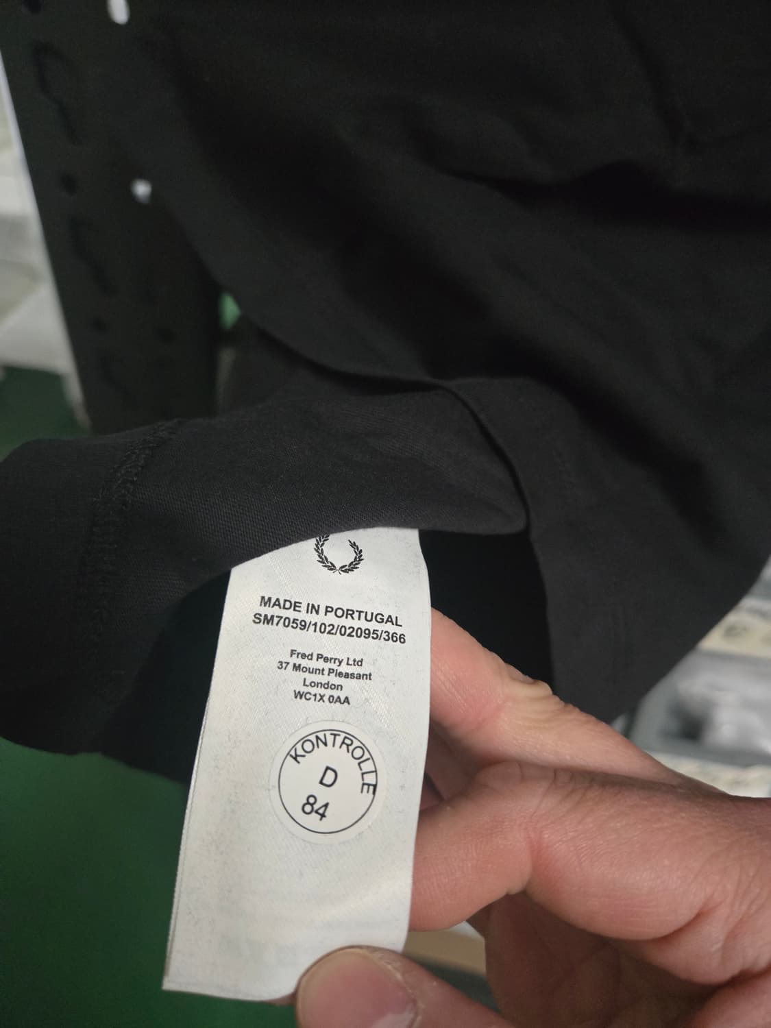 라프 시몬스 x 프레드 페리 티셔츠  반팔검정 s.m 상품이미지4