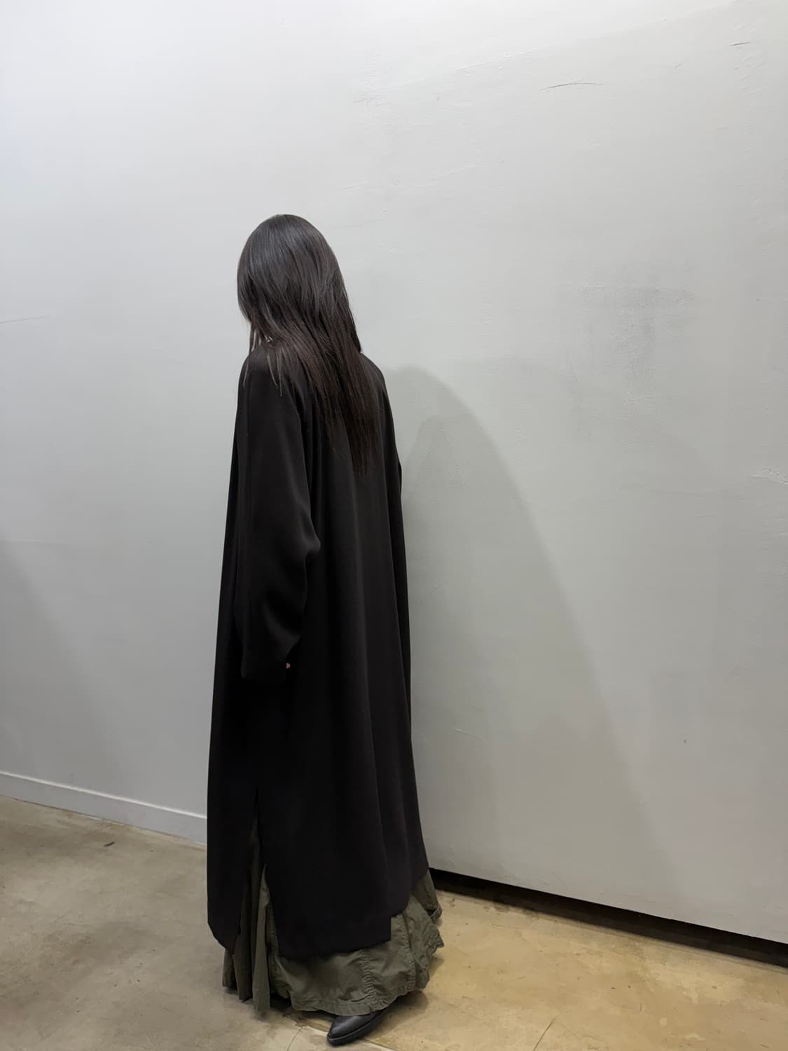 빈티지 미니멀 맥시 코트 상품이미지9