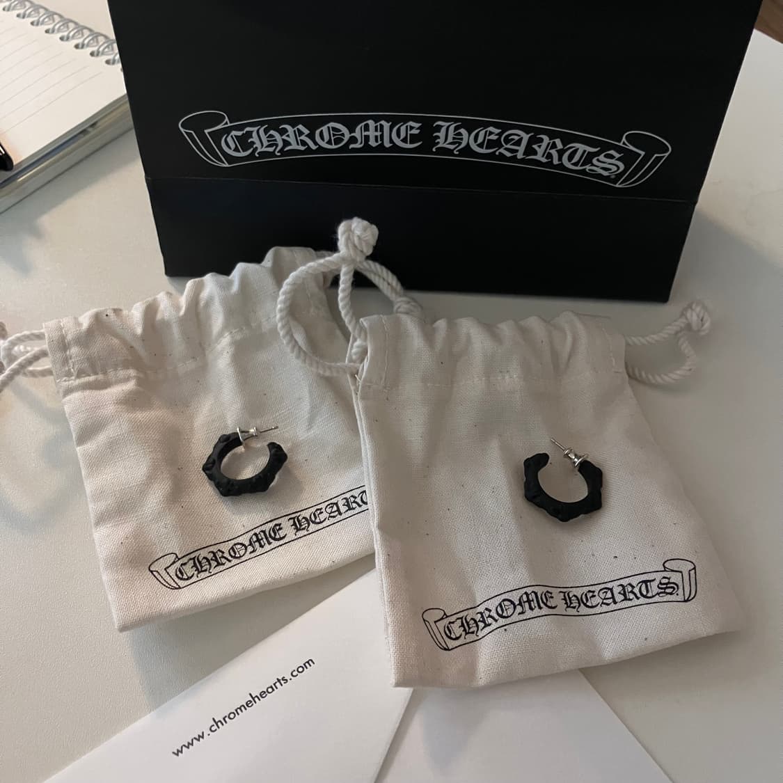 크롬하츠 실리크롬 이어링 2P 상품이미지1