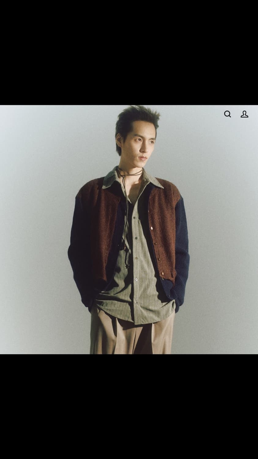 MMIC OVERLAP CARDIGAN (NAVY) 상품이미지2