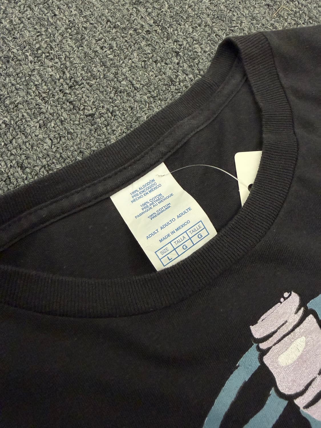 L) Japanese vintage 스컬 프린팅 반팔 티셔츠 상품이미지3