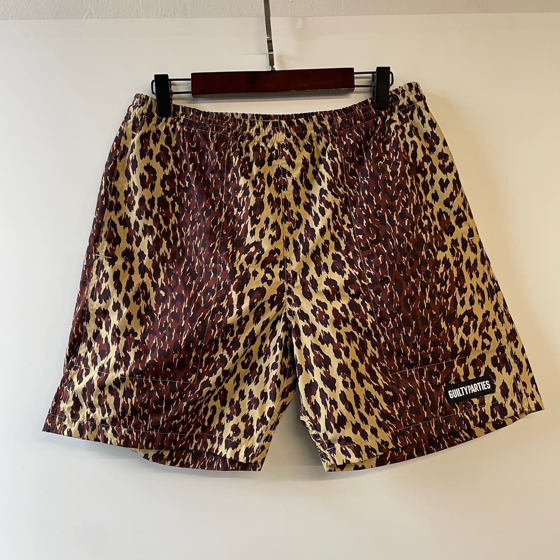와코마리아 레오파드 밴딩 반바지 상품이미지1
