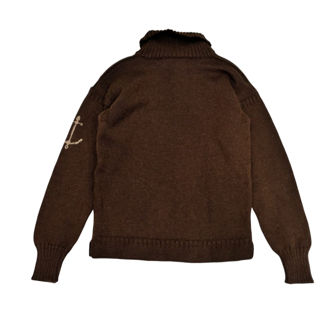 건지울른스 브라운 터틀넥 피셔맨 스웨터 상품이미지6