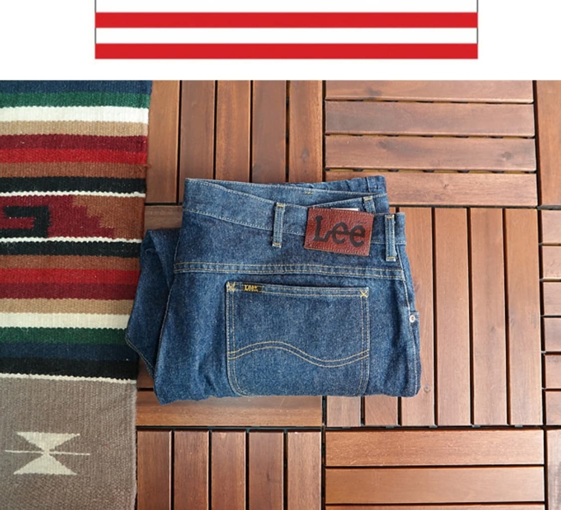 80s 미국산 Lee 빅  사이즈 빈티지 데님  상품이미지1