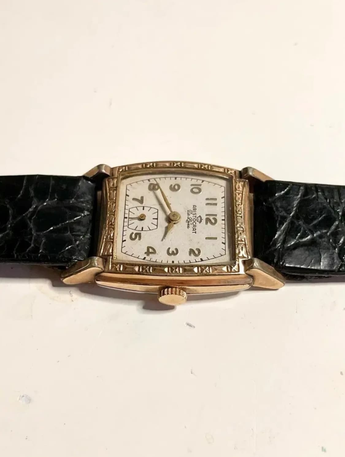 1930년대 빈티지 스위스 사각 수동 시계 엔틱 아르데코 금장 SWISS 상품이미지4