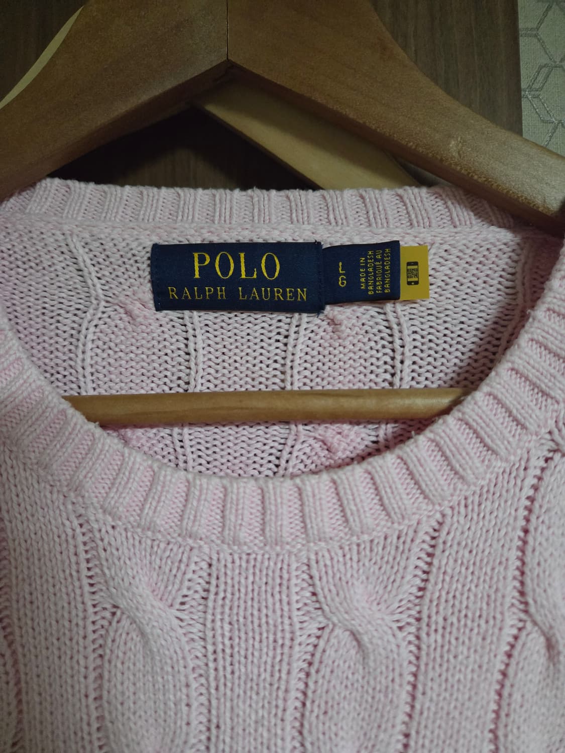 폴로 랄프로렌  남성 꽈배기 니트 L  상품이미지5