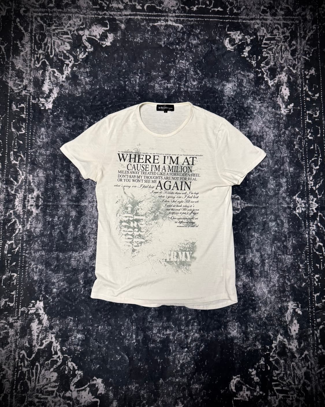 In The Attic LOST THOUGHTS GRAPHIC TEE 상품이미지1