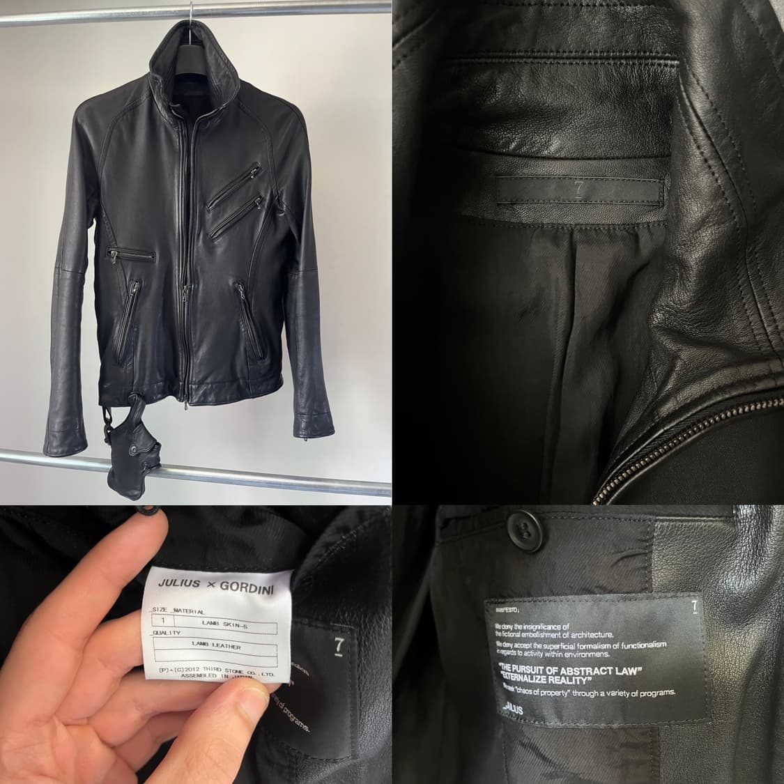 Julius x Gordini Holster Leather Jacket 상품이미지8