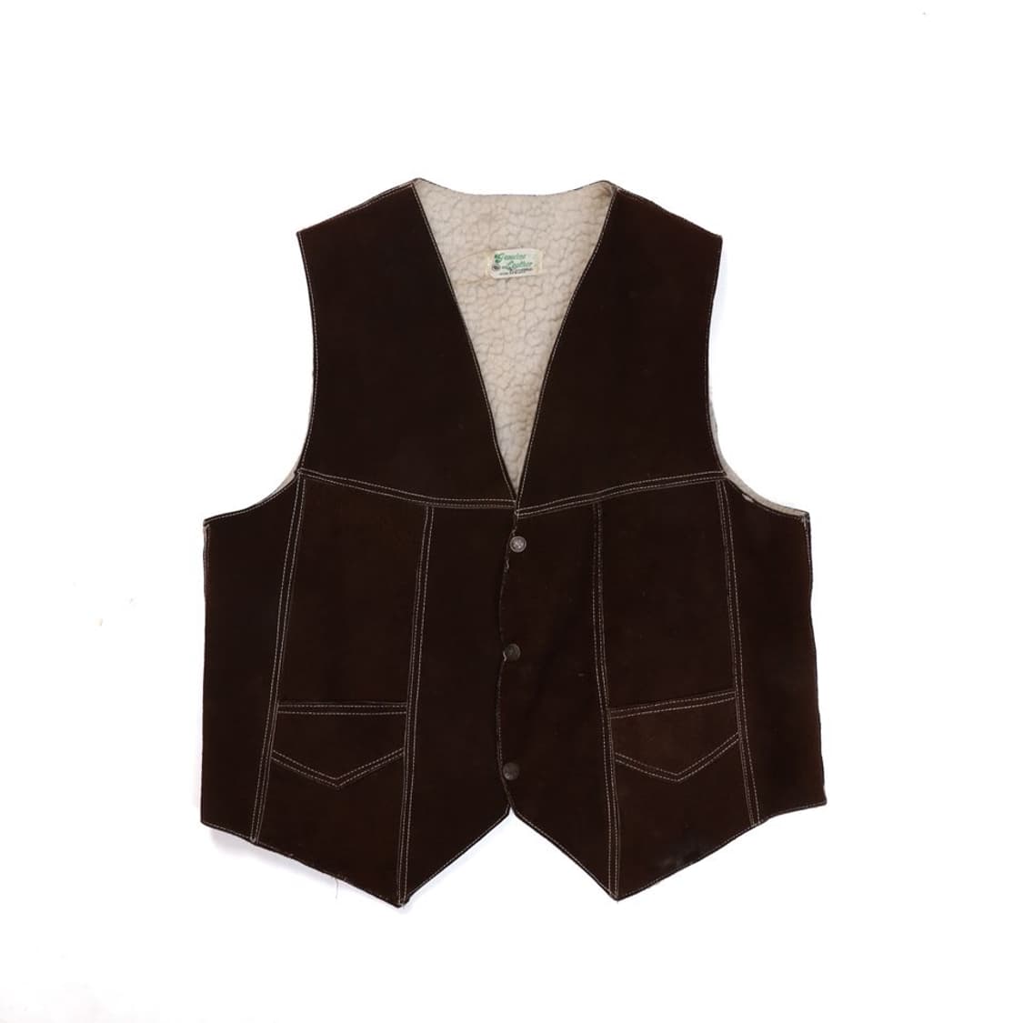 Vintage Leather vest 상품이미지1