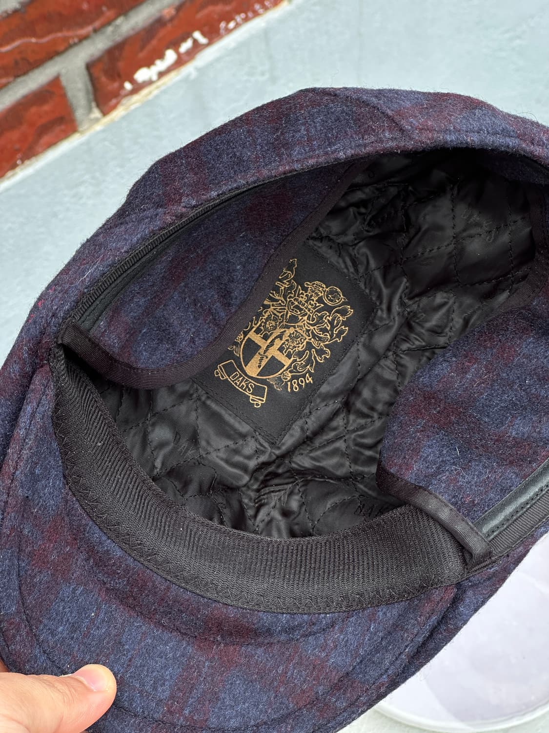 [M] 닥스 울 체크 헌팅캡 모자 트래퍼 디테일 상품이미지6